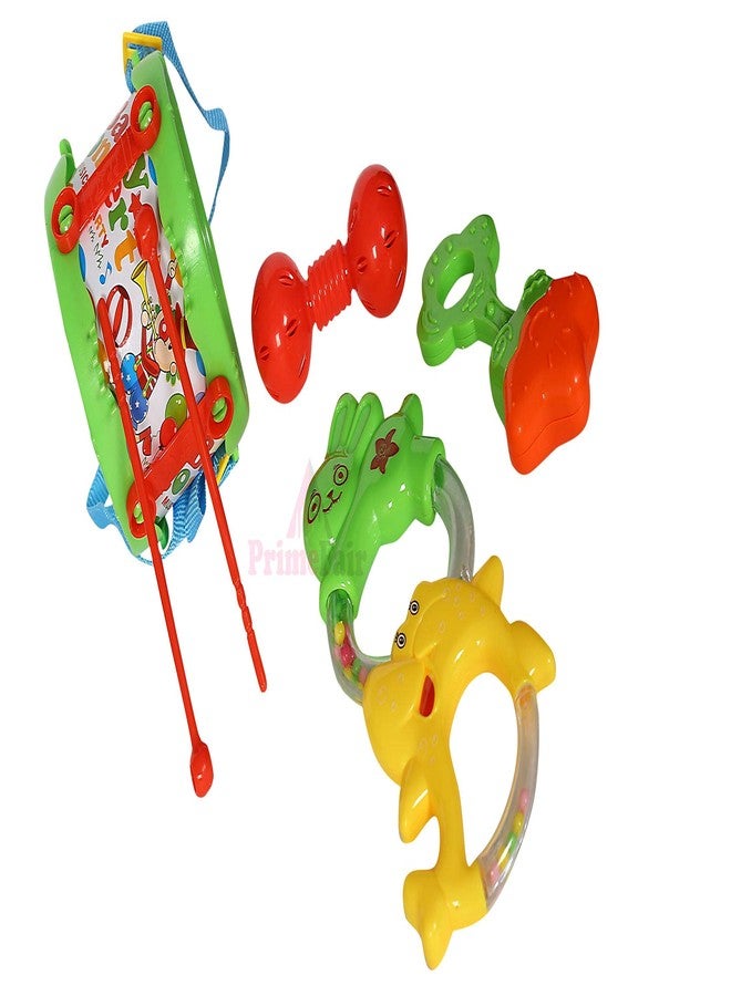 PRIMEFAIR Baby Rattled Kids Entertainment Toys BPA Free Plastic Use, It Makes Different Sounds by Moving it Baby Kid's Birthday Gift's Pack of 4 - Image 2